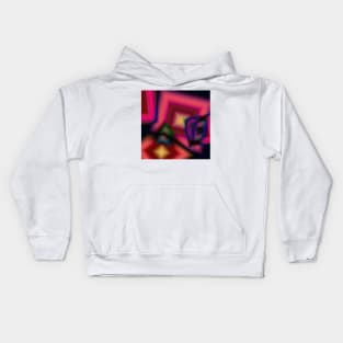 red pink yellow abstract texture Kids Hoodie